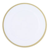 13inch Clear Sunray Wavy Gold Rim Acrylic Plastic Charger Plates Round Dinner Charger Plates#whtbkgd
