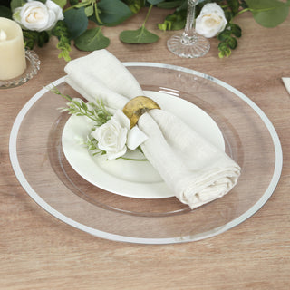 Durable and Elegant Clear Heavy Duty Charger Plates for Any Occasion