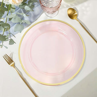 <span style="background-color:transparent;color:#111111;">Opulent Transparent Blush Economy Plastic Charger Plates</span>