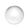 6 Pack | 13inch Silver Scalloped Shell Pattern Plastic Charger Plates#whtbkgd