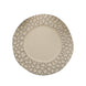 6 Pack Matte Finish Taupe Hammered Charger Plates, Flat Modern Dinner Serving Plates#whtbkgd