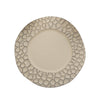 6 Pack | 13inch Taupe Irregular Round Plastic Charger Plates With Giraffe Pattern Rim#whtbkgd