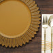 6 Pack | 13inch Matte Mustard Yellow Sunflower Disposable Charger Plates