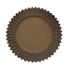 6 Pack | 13inch Matte Natural Sunflower Disposable Charger Plates#whtbkgd