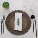 6 Pack | 13inch Matte Natural Sunflower Disposable Charger Plates
