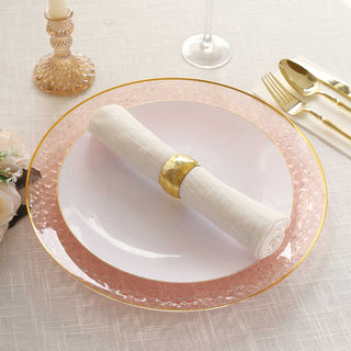 Create a Mesmerizing Table Setting with Gold Rimmed Charger Plates