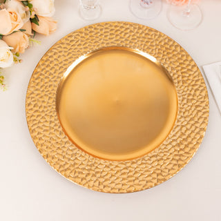 Add a Touch of Opulence to Your Table with Metallic Gold Acrylic Plates