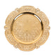 6 Pack Gold Round Acrylic Charger Plates With Floral Embossed Scalloped Rim, 13inch#whtbkgd