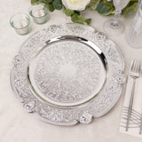 Elevate Your Table Settings with Silver Round Acrylic Charger Plates
