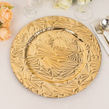 Elevate Your Table Settings with Metallic Gold Charger Plates
