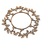 6 Pack Acrylic Plastic 13inch Charger Plates in Gold Leaf Wreath Design#whtbkgd