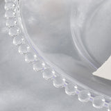 6 Pack | 12inch Clear Acrylic Plastic Beaded Rim Charger Plates#whtbkgd_99