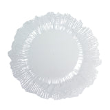 10 Pack Economy Reef Plastic Charger Plates 13inch Clear Dinner Plate Chargers#whtbkgd_99