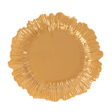 10 Pack Economy Reef Plastic Charger Plates – 13inch Gold Dinner Plate Chargers Weddings#whtbkgd_99