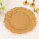 10 Pack Economy Reef Plastic Charger Plates – 13inch Gold Dinner Plate Chargers Weddings, Parties