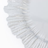 10 Pack Economy Reef Plastic Charger Plates – 13inch Silver Dinner Plate Chargers Weddings, Parties