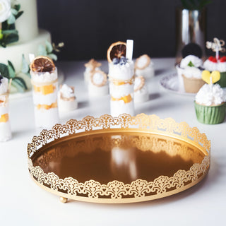 Luxurious Gold Decorative Vanity Serving Tray