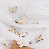 100 Pack Unfinished Wood Butterfly Cutouts, DIY Craft Wood Ornaments