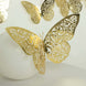 10 Pack Metallic Gold Foil Large 3D Butterfly Wall Sticker Butterfly Paper Charger Placemat 8x12inch