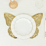 10 Pack Metallic Gold Foil Large 3D Butterfly Wall Sticker Butterfly Paper Charger Placemat 9x14inch