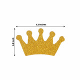 300 Pcs Gold Glitter Crown Paper Confetti Table Scatters Princess Theme Party Decoration