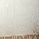 Acrylic Crystal Beaded Curtain with Fabric Rod Pocket, 43 Strands Room Divider Clear