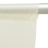Close-up of white fabric with seam and textured material detail