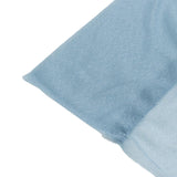 Light blue textured fabric close-up on white background