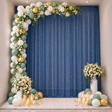Elegant balloon arch and floral backdrop for wedding or baby shower photo booth