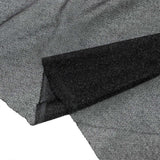 Gray and black textured fabric swatch close-up