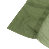 Olive green fabric close-up texture with folded edge