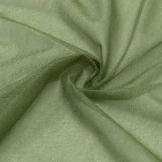 Olive green sheer fabric texture with soft folds#whtbkgd