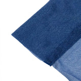Blue denim fabric close-up texture on white background
