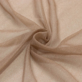 Beige shimmering sheer fabric texture with soft folds#whtbkgd