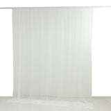 Sheer Backdrop Curtain Panel 10ft × 10ft White – Wedding Arch Drape