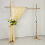 Champagne Sheer Backdrop Drape – 5ft x 14ft Wedding Arch & Ceiling Decor Panel