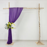 Purple Sheer Backdrop Drape – 5ft x 14ft Wedding Arch & Ceiling Decor Panel