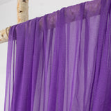 Purple Sheer Backdrop Drape – 5ft x 14ft Wedding Arch & Ceiling Decor Panel