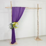 Purple Sheer Backdrop Drape – 5ft x 14ft Wedding Arch & Ceiling Decor Panel