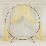 Champagne Sheer Backdrop Drape – 5ftx32ft Wedding Arch & Ceiling Decor Panel