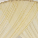 Champagne Sheer Backdrop Drape – 5ftx32ft Wedding Arch & Ceiling Decor Panel