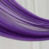 Purple Sheer Backdrop Drape – 5ftx32ft Wedding Arch & Ceiling Decor Panel