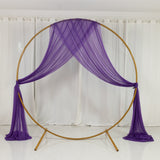 Purple Sheer Backdrop Drape – 5ftx32ft Wedding Arch & Ceiling Decor Panel