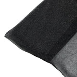 Sheer Backdrop Curtain Panel 5ft × 10ft Black – Wedding Arch Drape with Rod Pocket