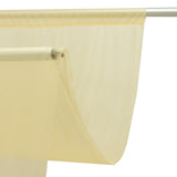 Sheer Backdrop Curtain Panel 5ft × 10ft Champagne – Wedding Arch Drape with Rod Pocket