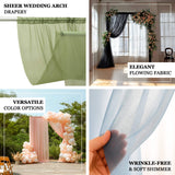 Purple Sheer Backdrop Drape – 5ftx10ft Wedding Arch & Ceiling Decor Panel, Wrinkle Free