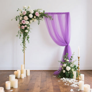 <strong>Purple Sheer Backdrop Drape</strong>