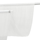 Sheer Backdrop Curtain Panel 5ft × 10ft White – Wedding Arch Drape with Rod Pocket