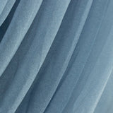 Blue chiffon fabric draping with soft, flowing texture. #whtbkgd