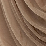 Close-up of textured brown fabric draping elegantly. #whtbkgd